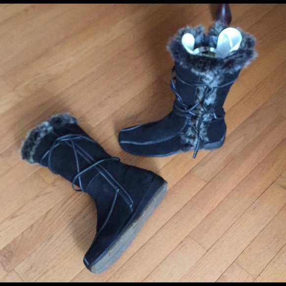 Colin Stuart Leather & Faux Fur Boots 11 NEW! - Picture 2 of 8